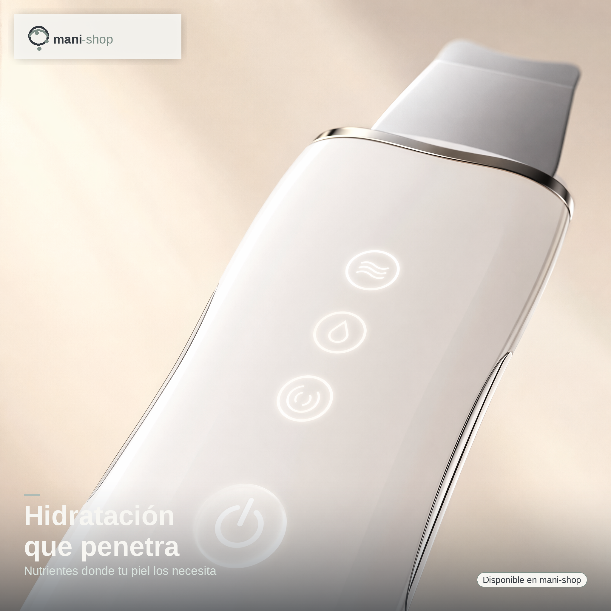 Espatula ultrasonica limpiadora peeling