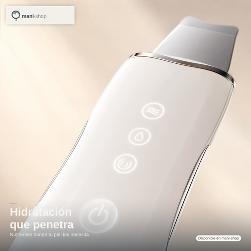 Espatula ultrasonica limpiadora peeling