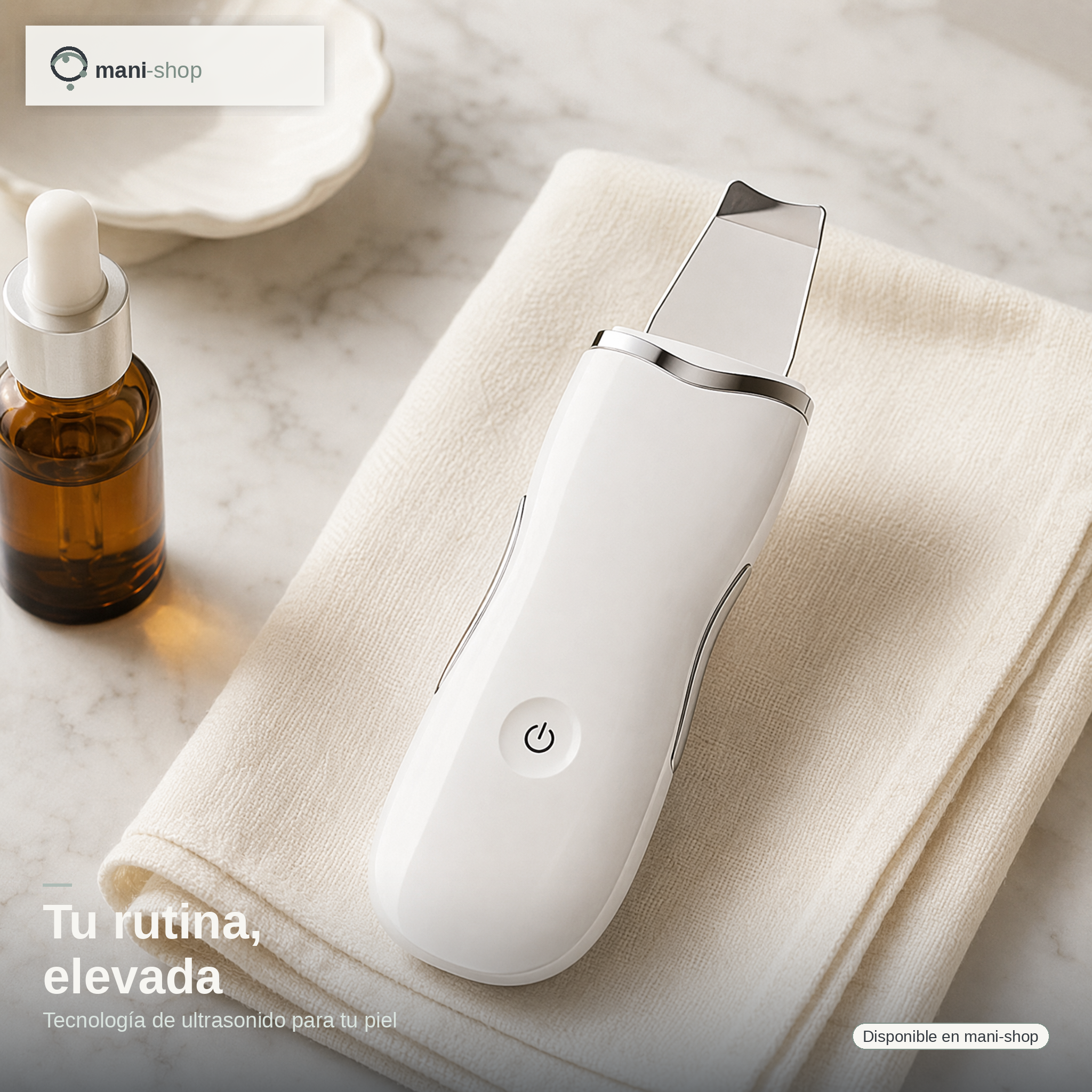 Espatula ultrasonica limpiadora peeling